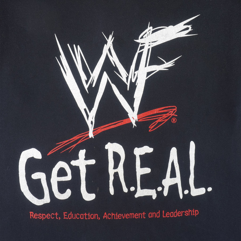 Vintage (AAA) - WWF Get R.E.A.L T-Shirt 2001 Large Vintage Retro