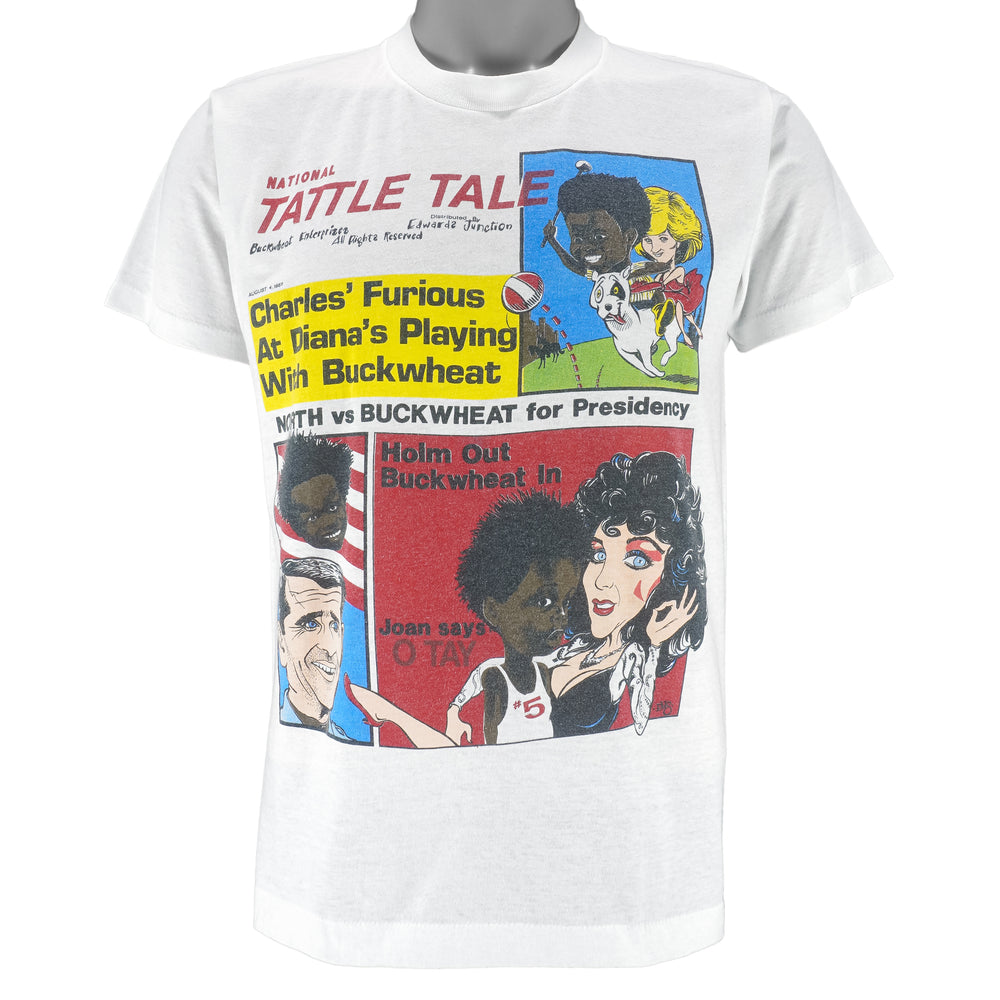 Vintage (Screen Star) - Buckwheat National Tattle Tale TV T-Shirt 1980s Medium Vintage Retro
