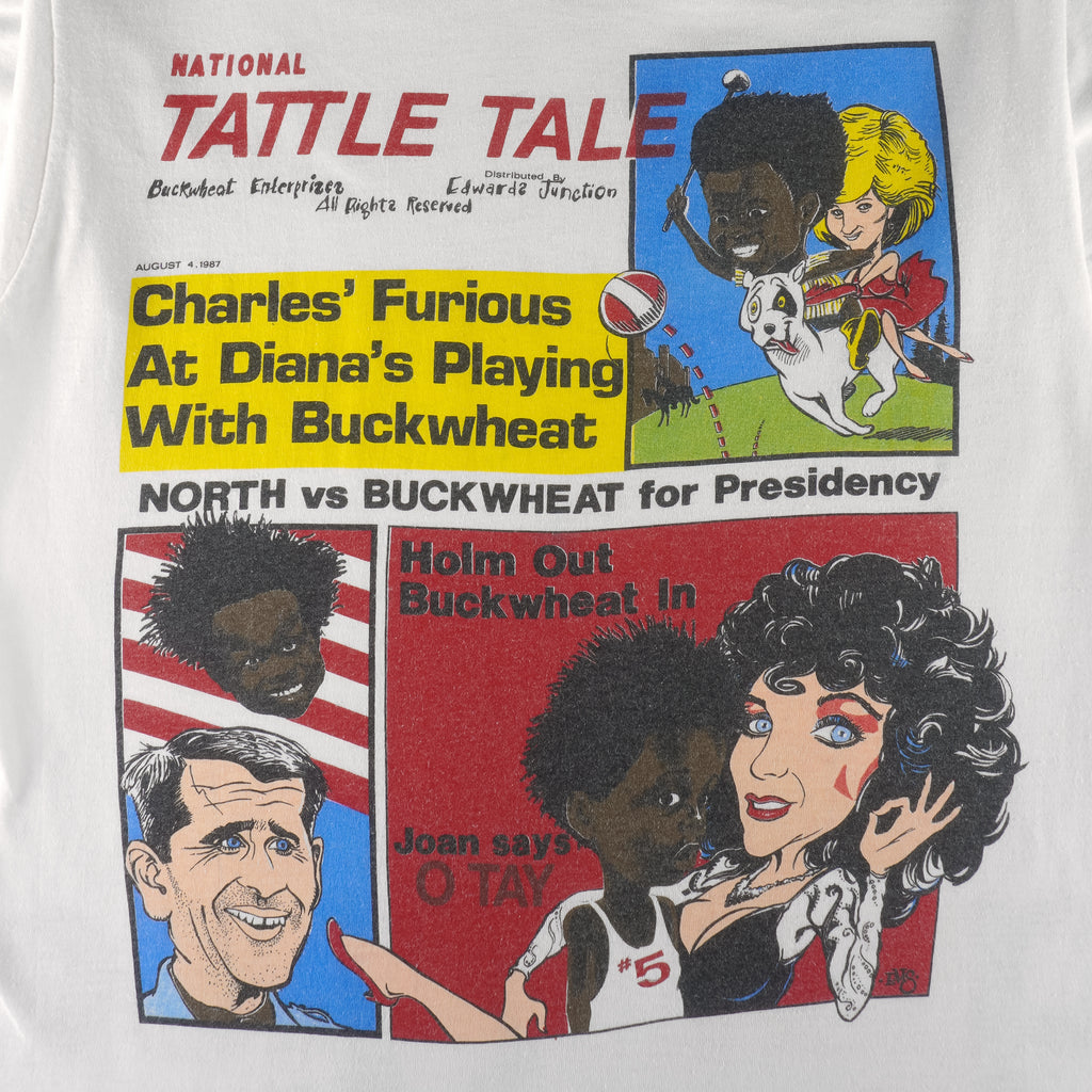 Vintage (Screen Star) - Buckwheat National Tattle Tale TV T-Shirt 1980s Medium Vintage Retro