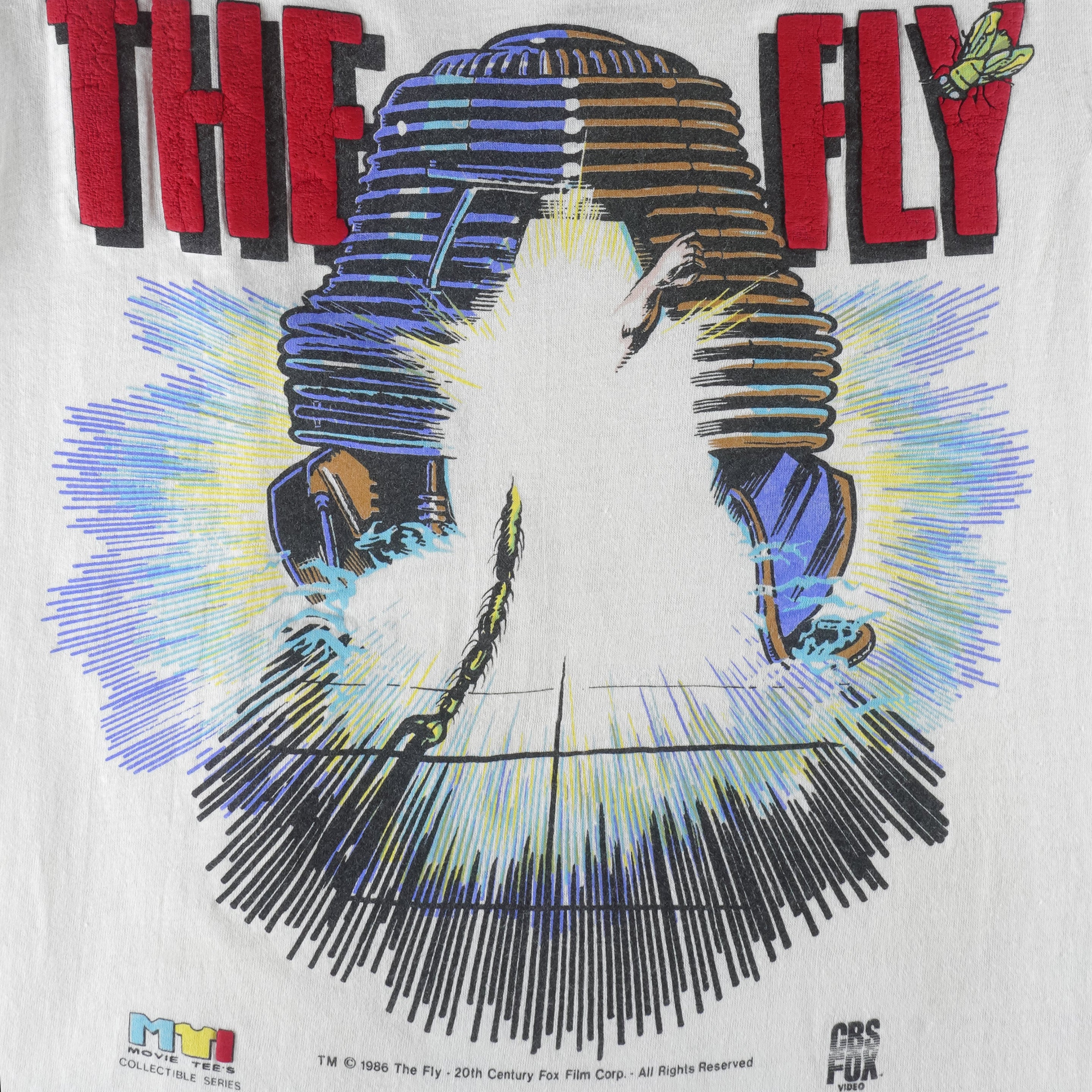 Vintage - The Fly Movie T-Shirt 1986 Small Vintage Retro