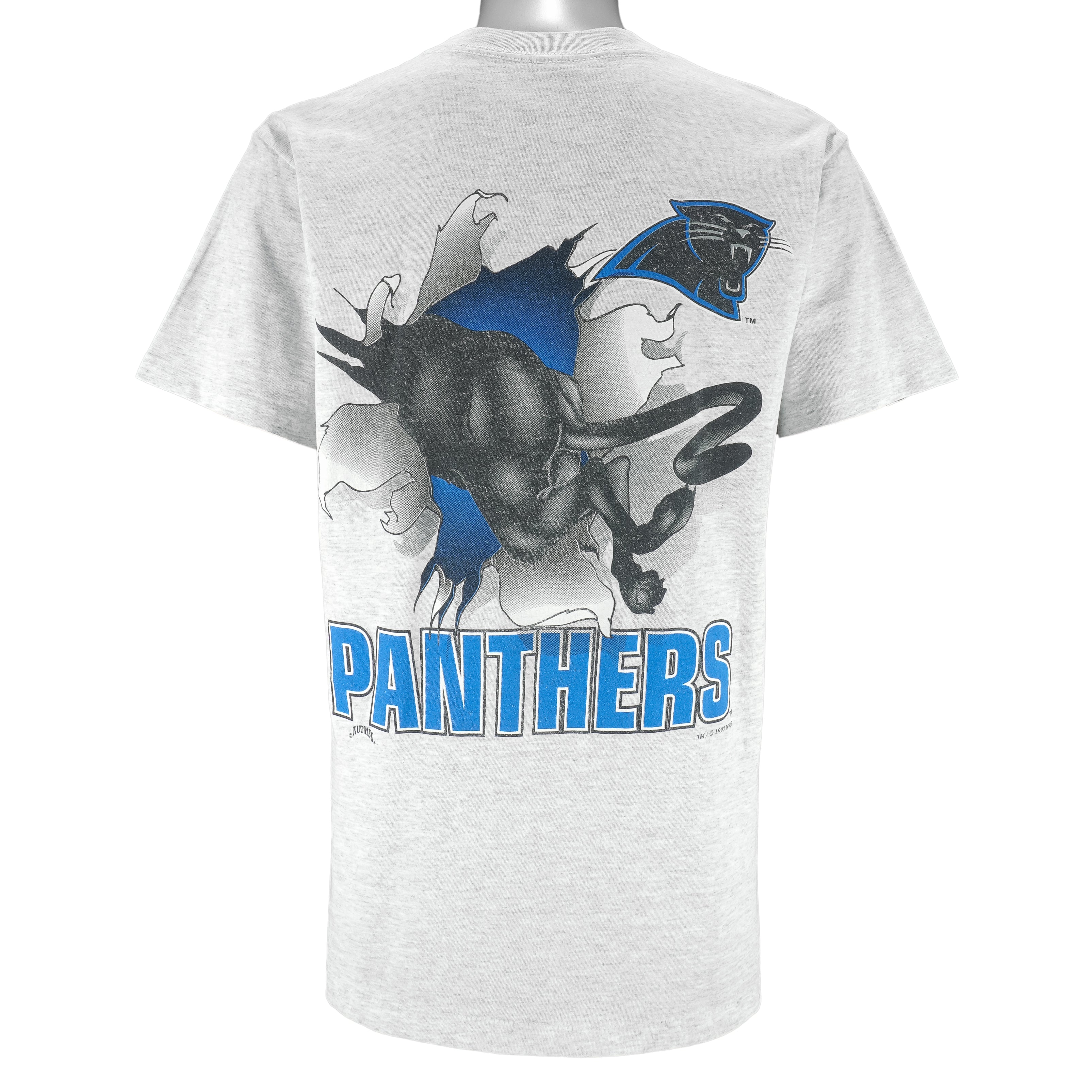 NFL (Nutmeg) - Carolina Panthers Breakout T-Shirt 1993 Medium Vintage Retro Football