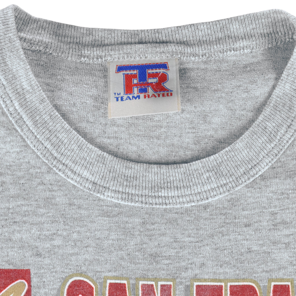 NFL (Team Rated) - San Francisco 49ers Team Of The Eighties T-Shirt 1994 Large Vintage Retro Football