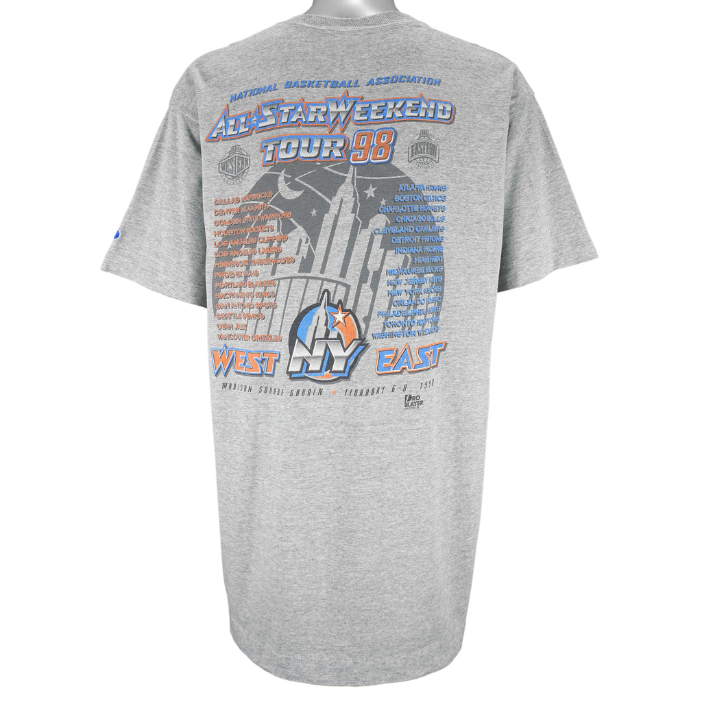 NBA (Pro Player) - New York all-Star Weekend Tour T-Shirt 1998 X-Large Vintage Retro