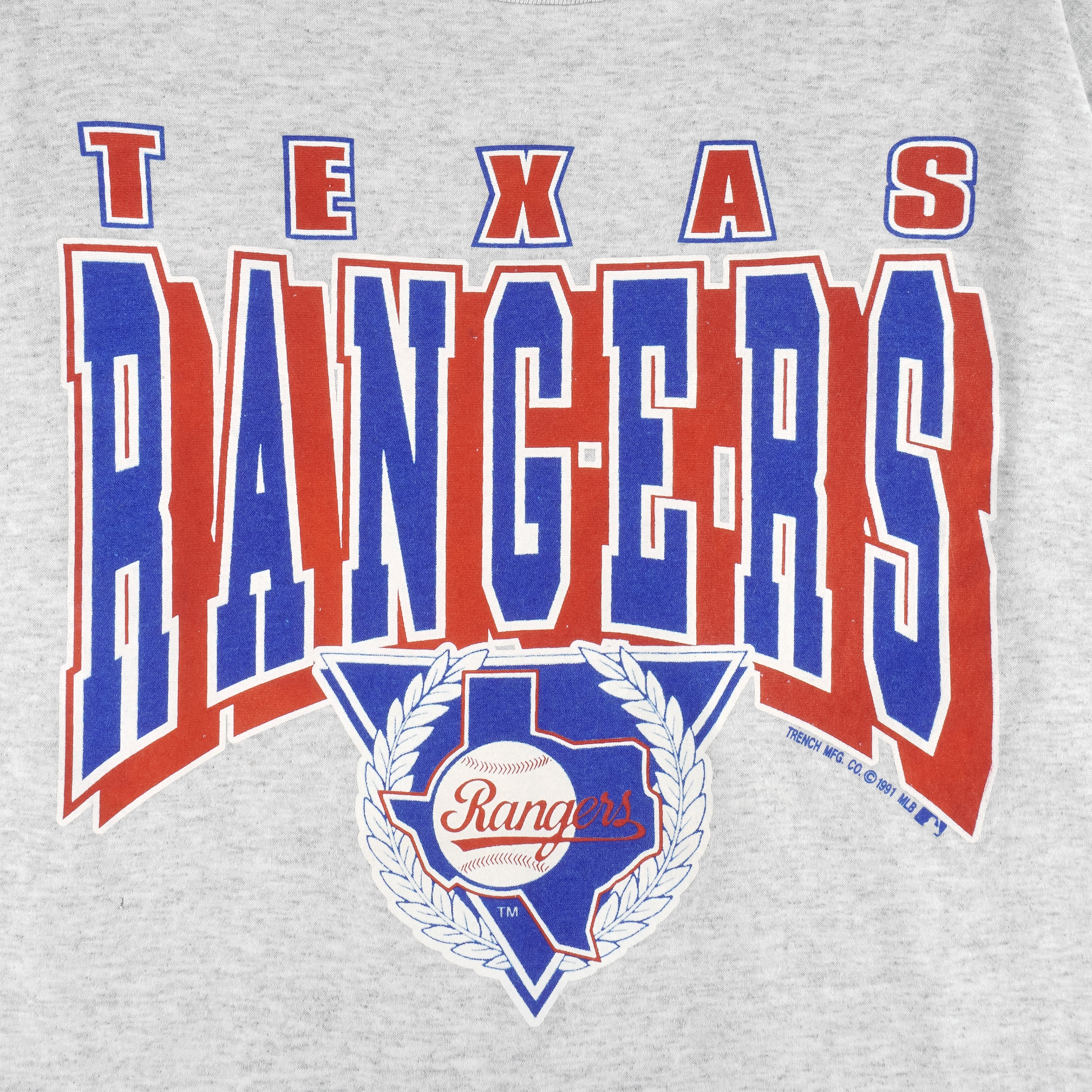 MLB (Trench) - Texas Rangers Deadstock T-Shirt 1991 X-Large Vintage Retro Baseball