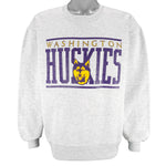 NCAA (Russell Athletic) - Washington Huskies Crew Neck Sweatshirt 1990s Large Vintage Retro