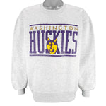 NCAA (Russell Athletic) - Washington Huskies Crew Neck Sweatshirt 1990s Large
