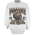 Vintage NCAA (Russell Athletic) - Lockport Porters State Playoff Sweatshirt 1997 X-Large in gray