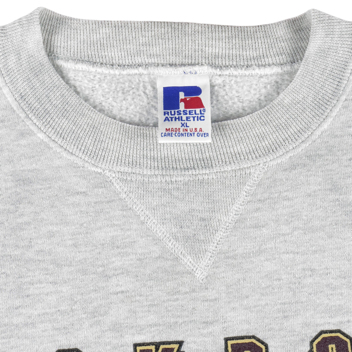 Vintage NCAA (Russell Athletic) - Lockport Porters State Playoff Sweatshirt 1997 X-Large in gray