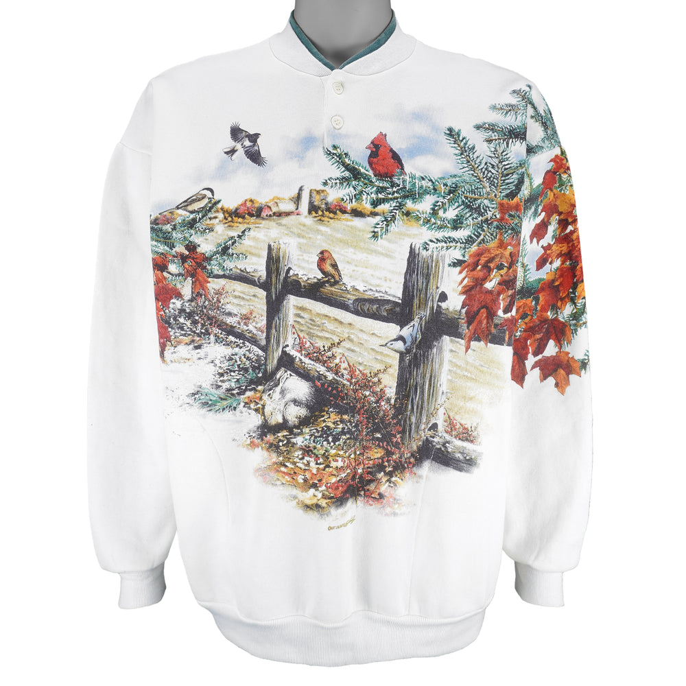 Vintage (Art Unlimited) - Cardinals Bird Farm Sweatshirt 1990s Large