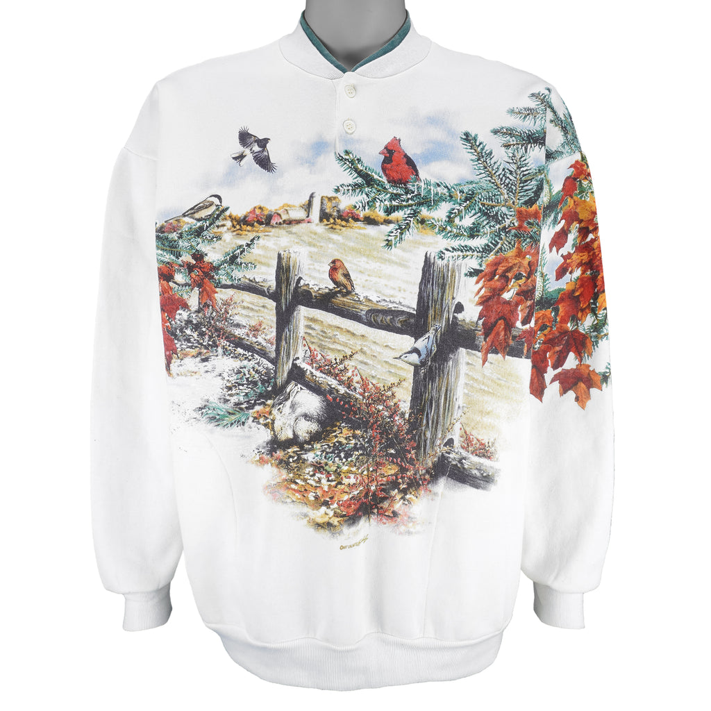 Vintage (Art Unlimited) - Cardinals Bird Farm Sweatshirt 1990s Large