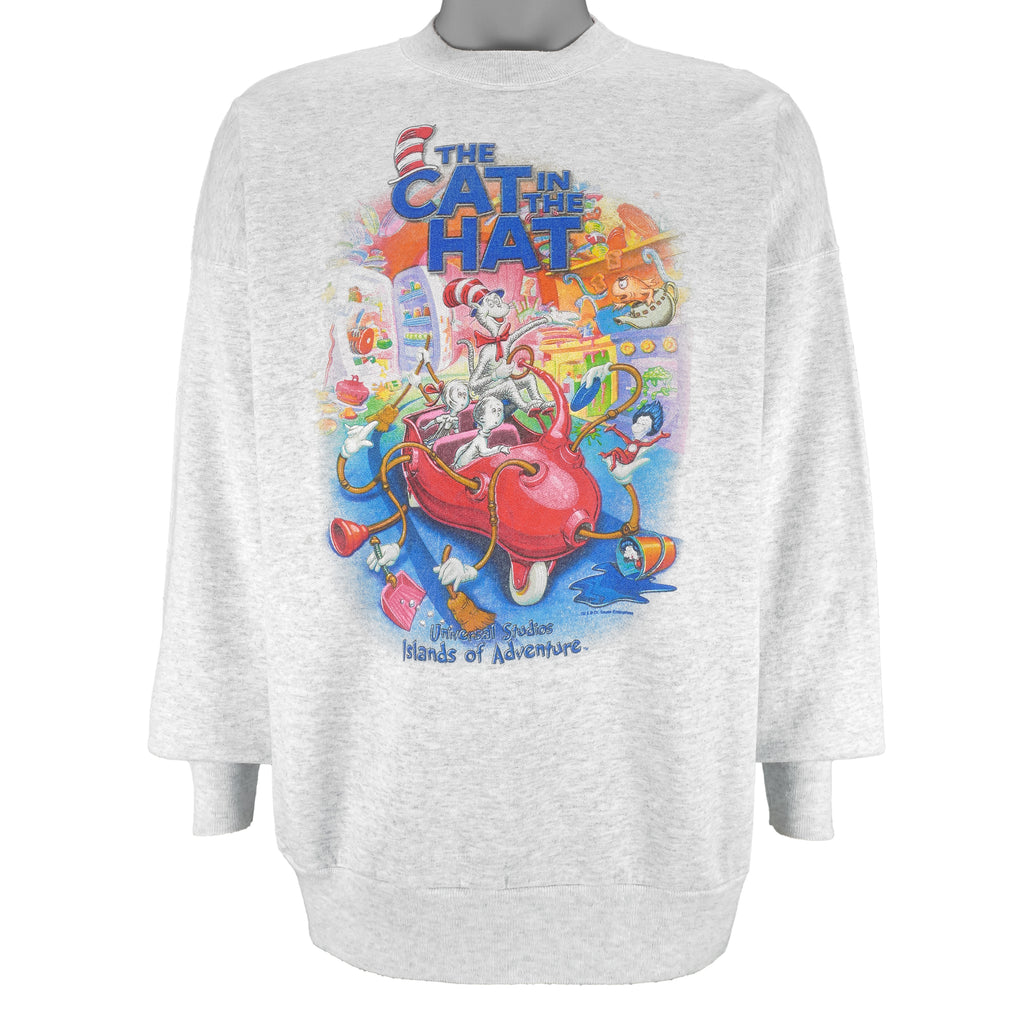 Vintage (Dr. Seuss) - The Cat In The Hat Island of Adventure Sweatshirt 1990s XX-Large vintage Retro