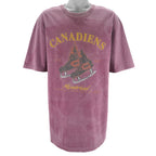NHL (Waves) - Montreal Canadiens Hockey Skates T-Shirt 1993 X-Large Vintage Retro Hockey