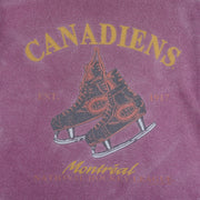 NHL (Waves) - Montreal Canadiens Hockey Skates T-Shirt 1993 X-Large Vintage Retro Hockey