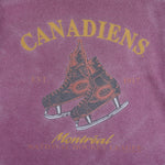 NHL (Waves) - Montreal Canadiens Hockey Skates T-Shirt 1993 X-Large Vintage Retro Hockey