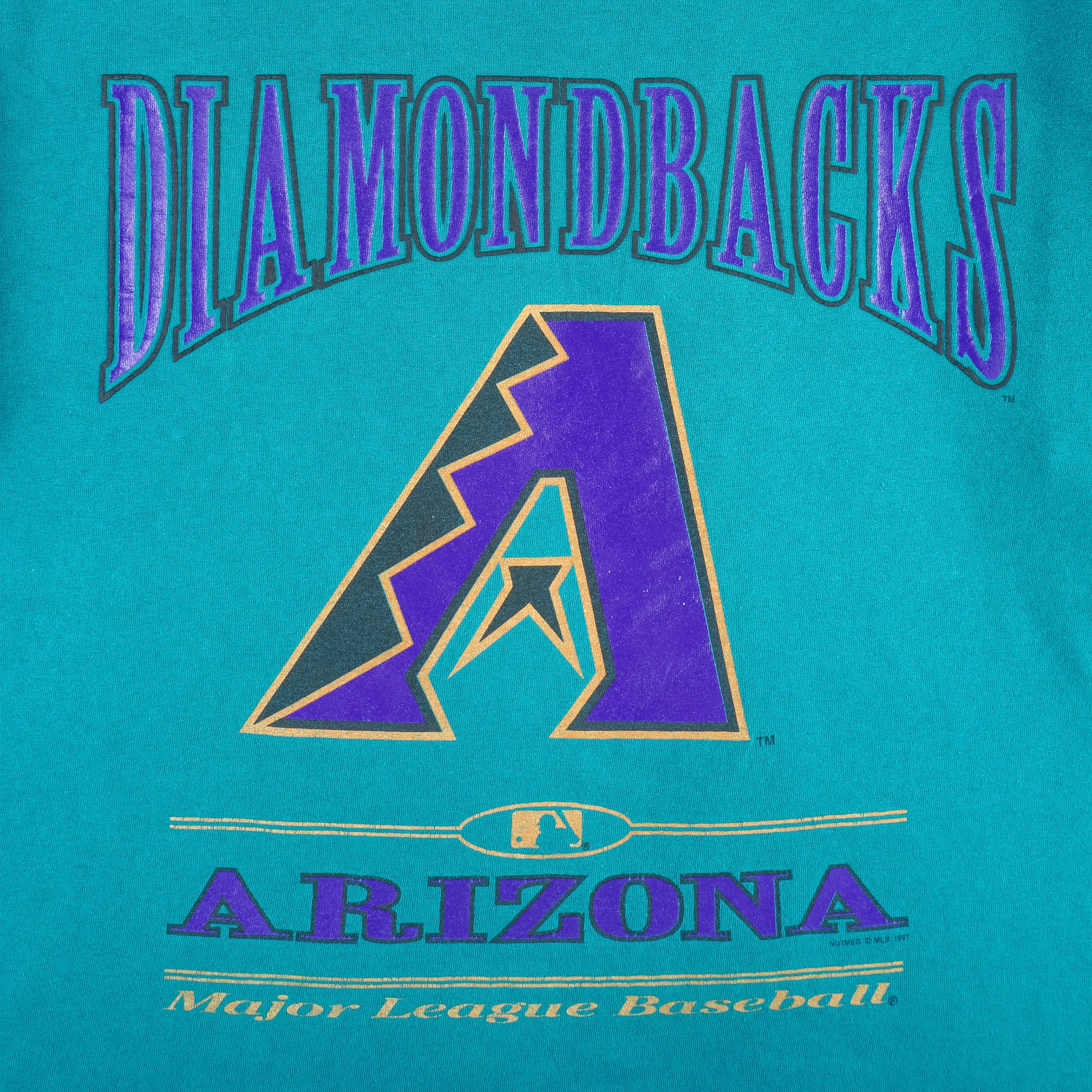 MLB (Nutmeg) - Arizona Diamondbacks T-Shirt 1997 X-Large Vintage Retro Baseball