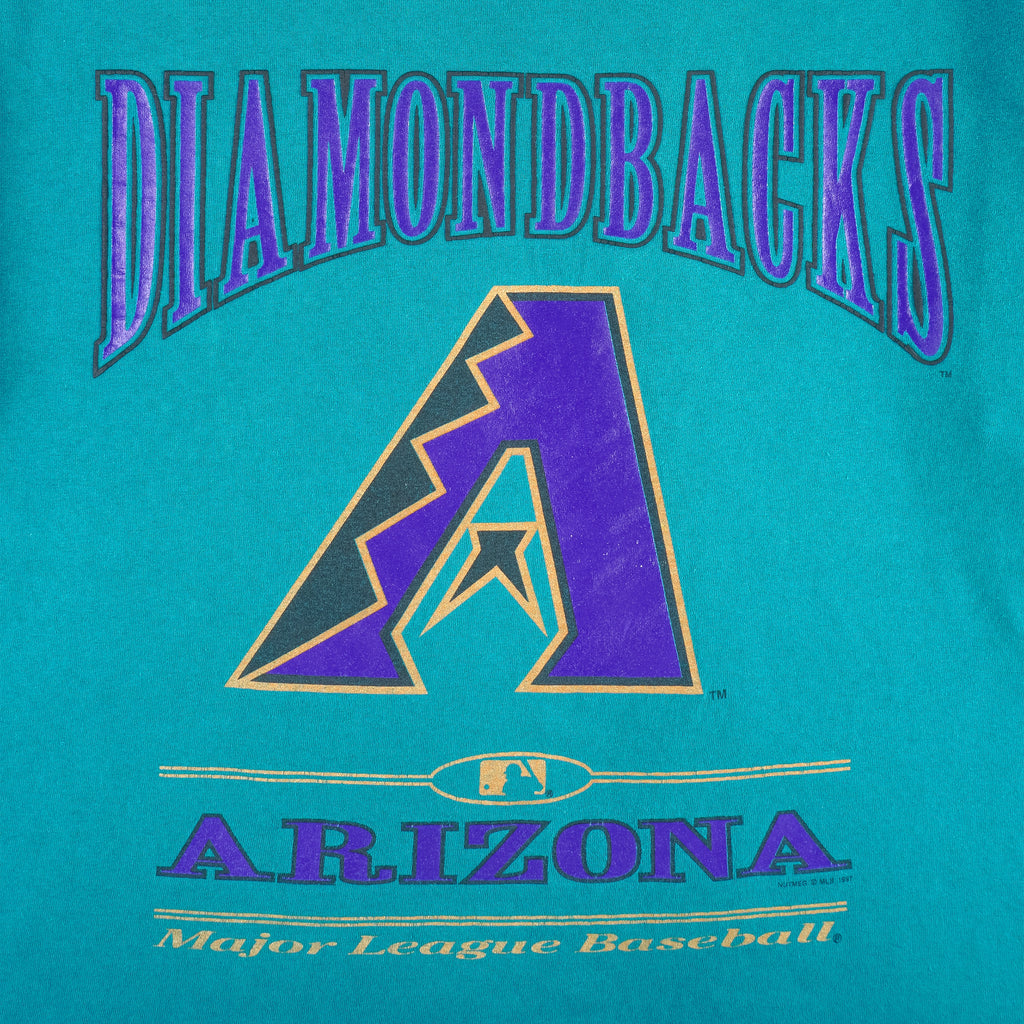 MLB (Nutmeg) - Arizona Diamondbacks T-Shirt 1997 X-Large Vintage Retro Baseball