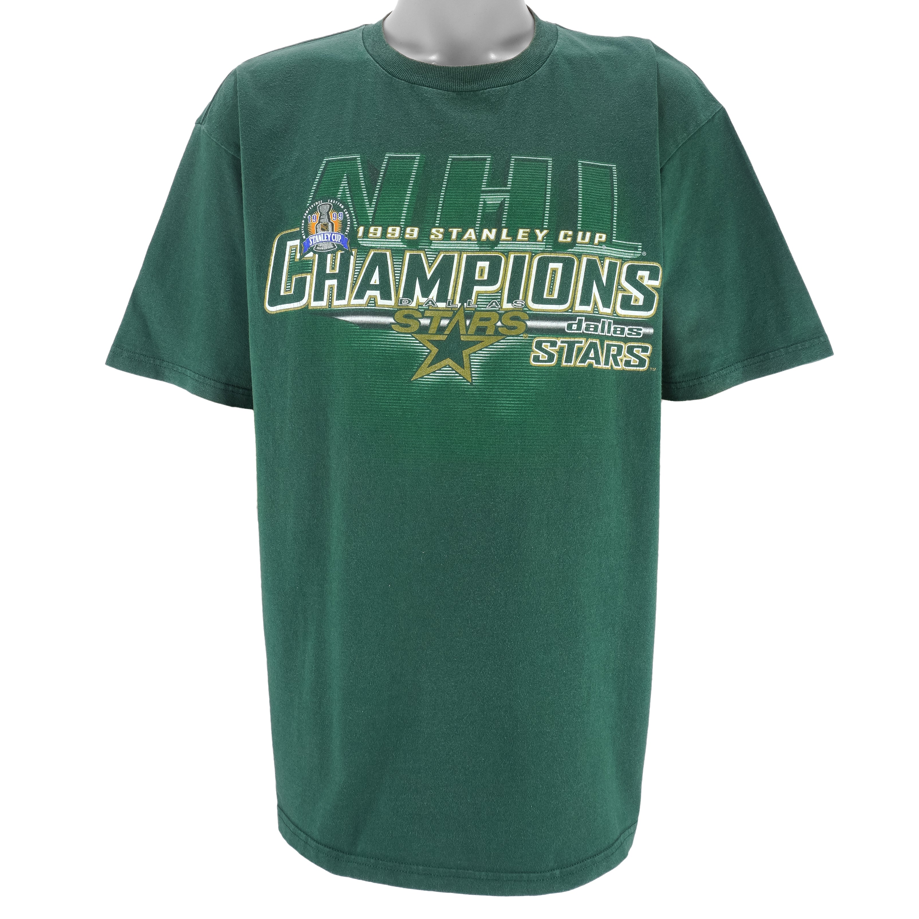 NHL (Lee) - Dallas Stars Stanley Cup Champions T-Shirt 1999 X-Large Vintage Retro Hockey