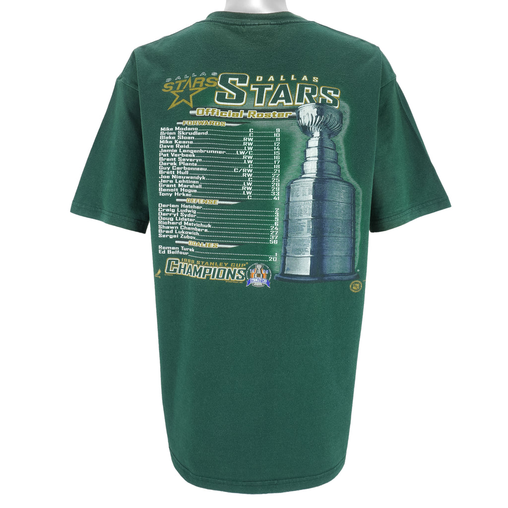 NHL (Lee) - Dallas Stars Stanley Cup Champions T-Shirt 1999 X-Large Vintage Retro Hockey
