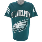 NFL (Pro Player) - Philadelphia Eagles Single Stitch T-Shirt 1997 Large
