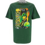 NBA (Competitor) - Seattle Supersonics Single Stitch T-Shirt 1990s Large Vintage Retro Basketball