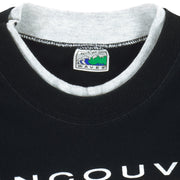NHL (Waves) - Vancouver Canucks Underlayer Single Stitch T-Shirt 1994 Medium Vintage Retro Hockey