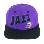 NBA (T.E.I.) - Utah Jazz Embroidered Deadstock Adjustable Hat 1990s OSFA