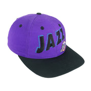 NBA (T.E.I.) - Utah Jazz Embroidered Deadstock Adjustable Hat 1990s OSFA Vintage Retro Basketball