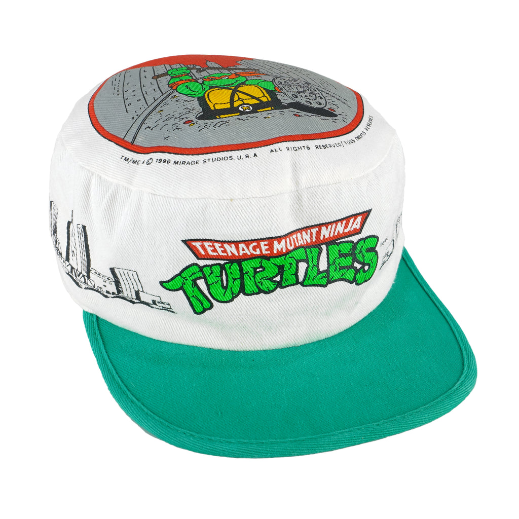 Vintage - Teenage Mutant Ninja Turtles Painter Hat 1990 Fitted Vintage Retro