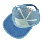 Disney - Winnie The Pooh Embroidered Denim Hat 1990s OSFA Vintage Retro