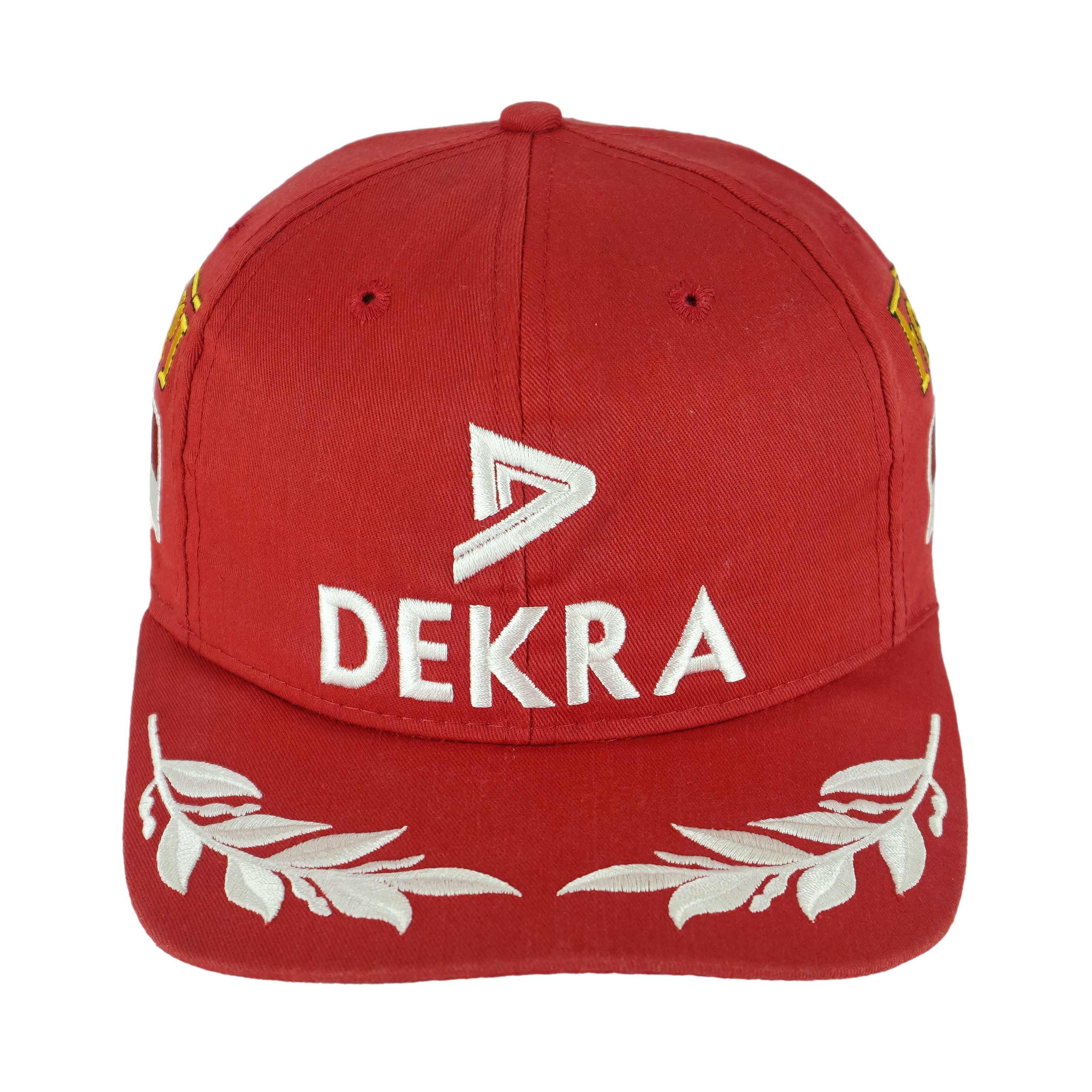 Ferrari - DEKRA Michael Schumacher Embroidered Snapback Hat 1990s OSFA Vintage Retro