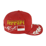 Ferrari - DEKRA Michael Schumacher Embroidered Snapback Hat 1990s OSFA Vintage Retro