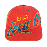 Vintage - Enjoy Coca-Cola Ice Cold Atlanta Embroidered Snapback Hat 1990s OSFA Vintage Retro