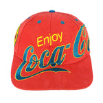 Vintage - Enjoy Coca-Cola Ice Cold Atlanta Embroidered Snapback Hat 1990s OSFA
