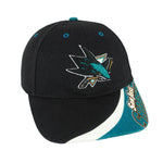 NHL (Fan Favorite) - San Jose Sharks Embroidered Snapback Hat 1990s OSFA Vintage Retro Hockey