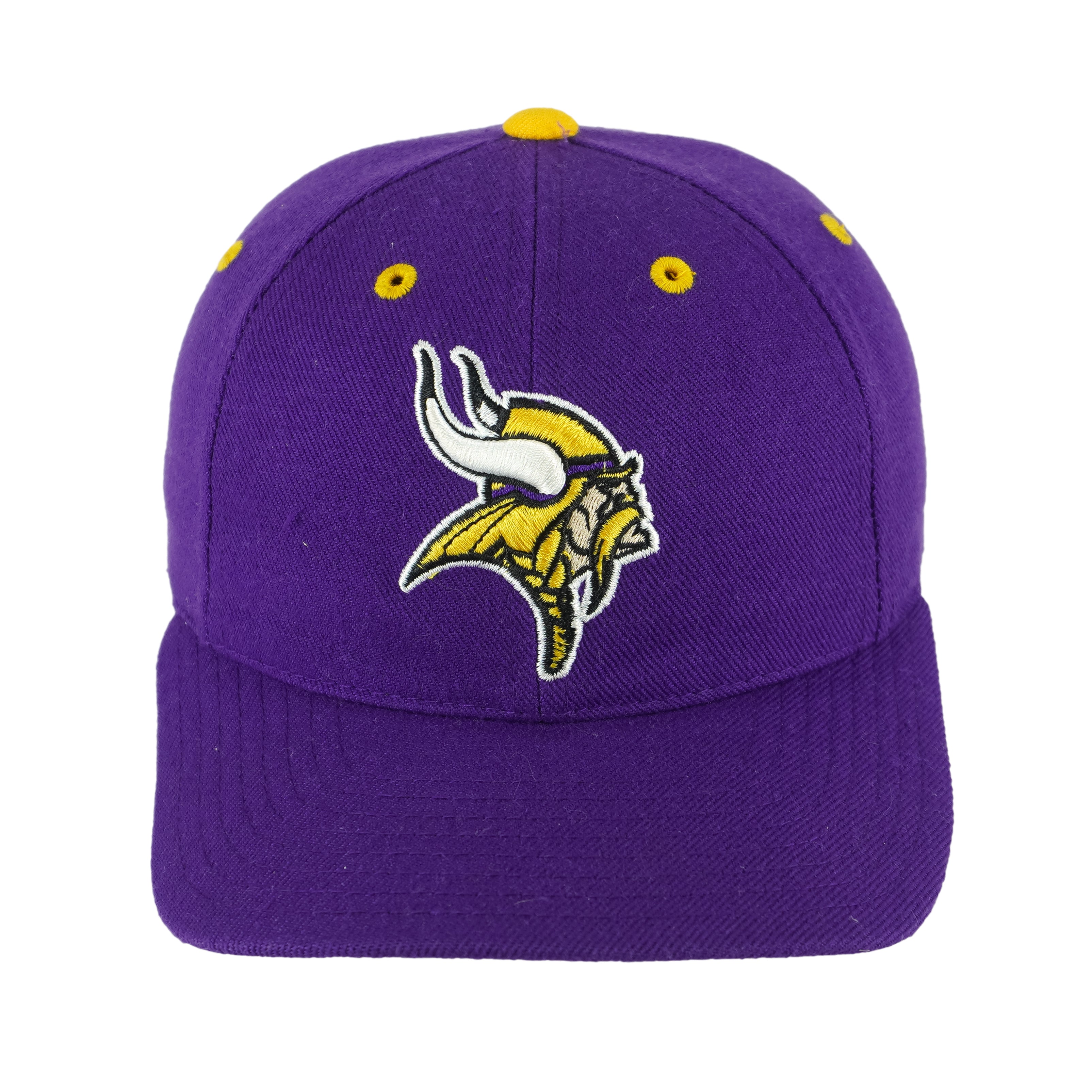 NFL (Logo Athletic) - Minnesota Vikings Snapback Hat 1990s OSFA Vintage Retro Football