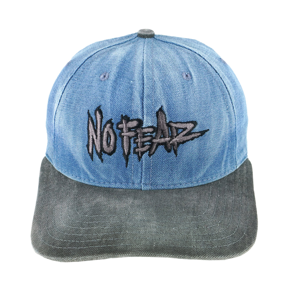 Vintage (No Fear) - Dangerous Sports Gear Embroidered Denim Snapback Hat 1990s OSFA Vintage Retro