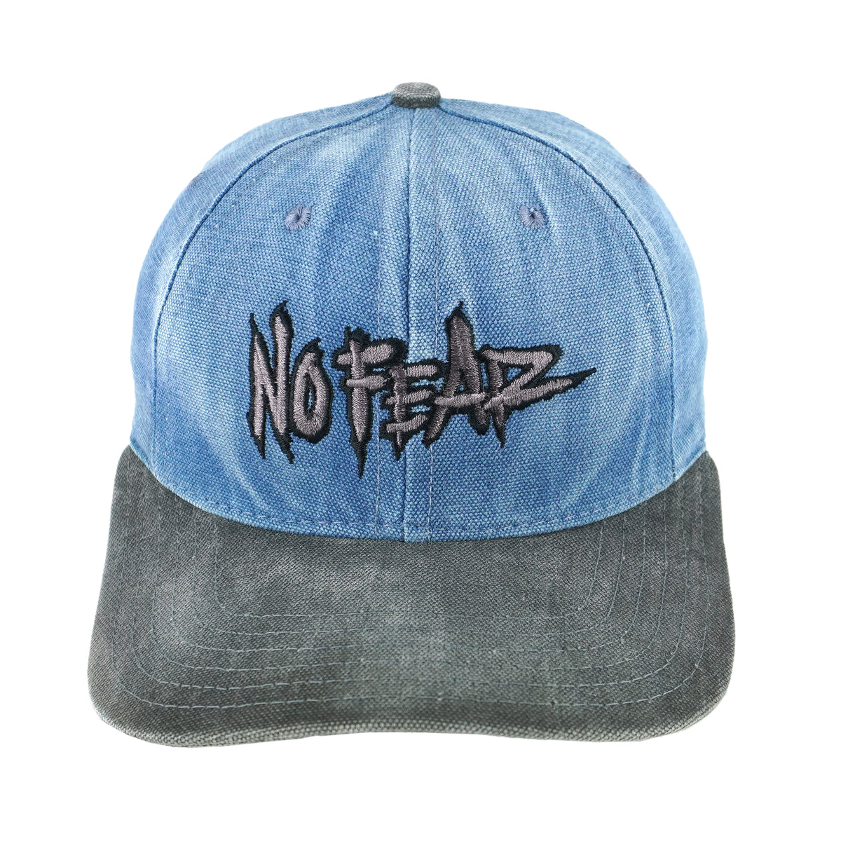 Vintage (No Fear) - Dangerous Sports Gear Embroidered Denim Snapback Hat 1990s OSFA Vintage Retro