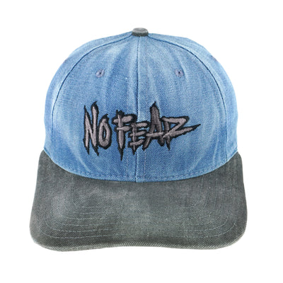 Vintage (No Fear) - Dangerous Sports Gear Embroidered Denim Snapback Hat 1990s OSFA