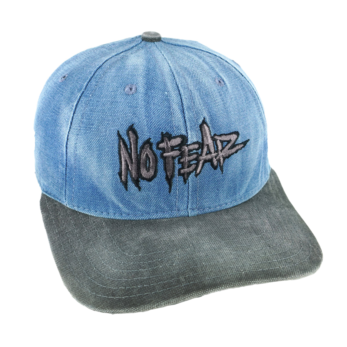 Vintage (No Fear) - Dangerous Sports Gear Embroidered Denim Snapback Hat 1990s OSFA Vintage Retro