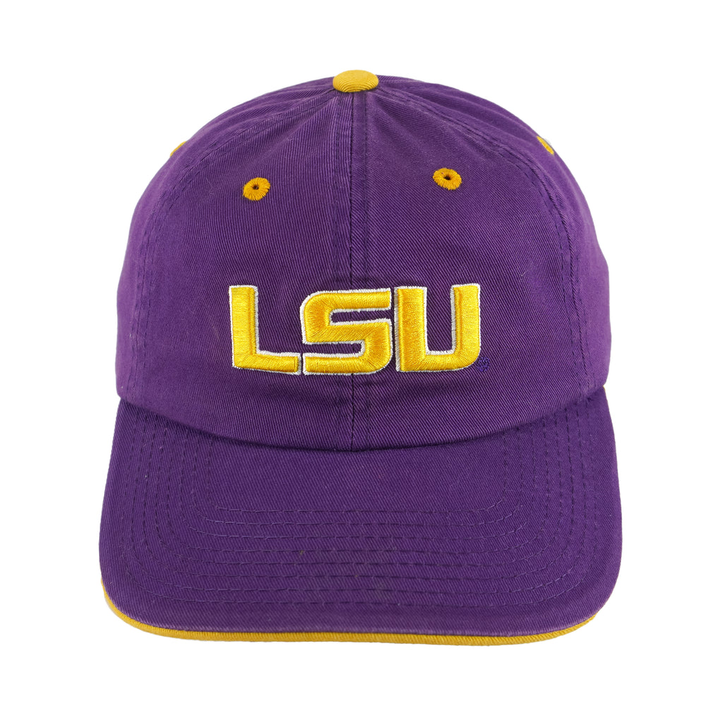 NCAA (TOW) - LSU Tigers Adjustable Hat 1990s OSFA Vintage retro Football College