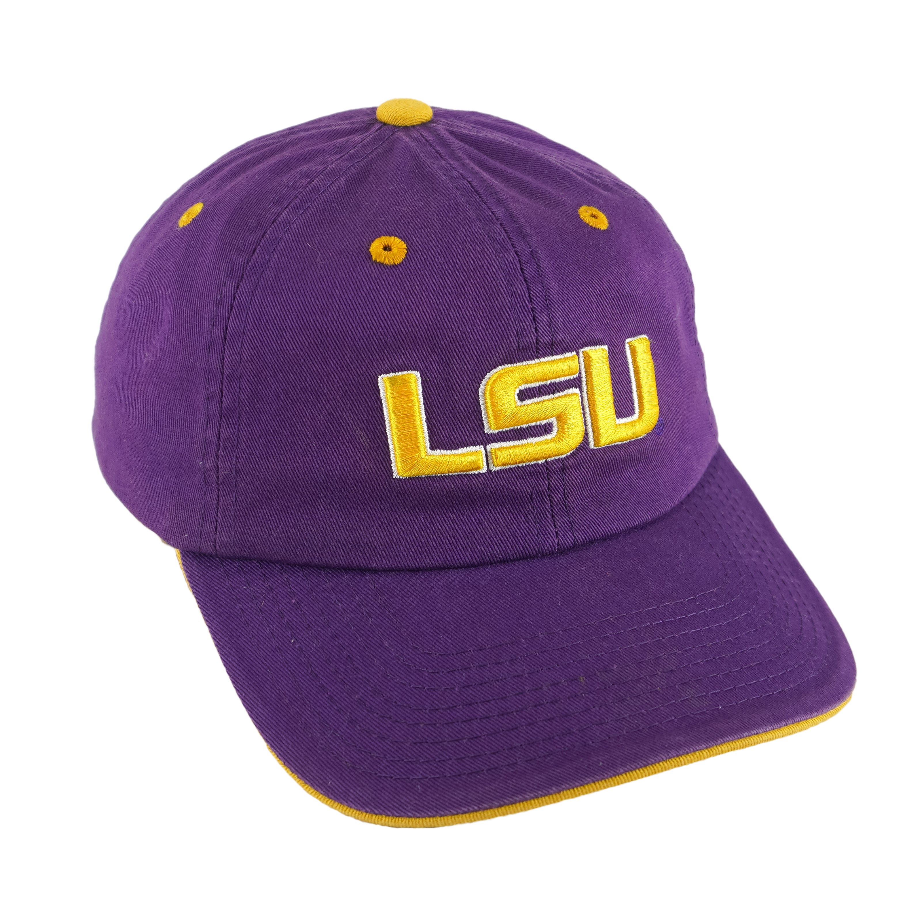 NCAA (TOW) - LSU Tigers Adjustable Hat 1990s OSFA Vintage retro Football College
