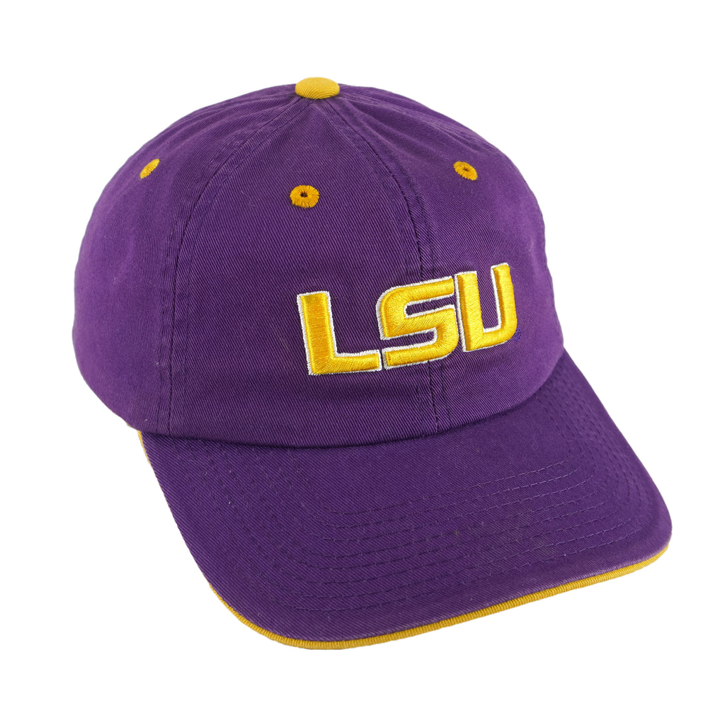 NCAA (TOW) - LSU Tigers Adjustable Hat 1990s OSFA Vintage retro Football College