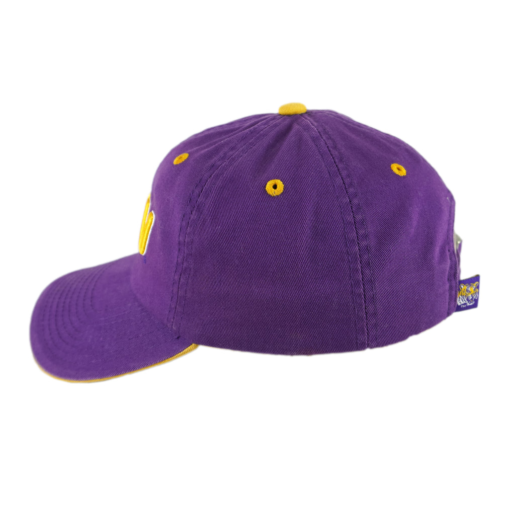 NCAA (TOW) - LSU Tigers Adjustable Hat 1990s OSFA Vintage retro Football College