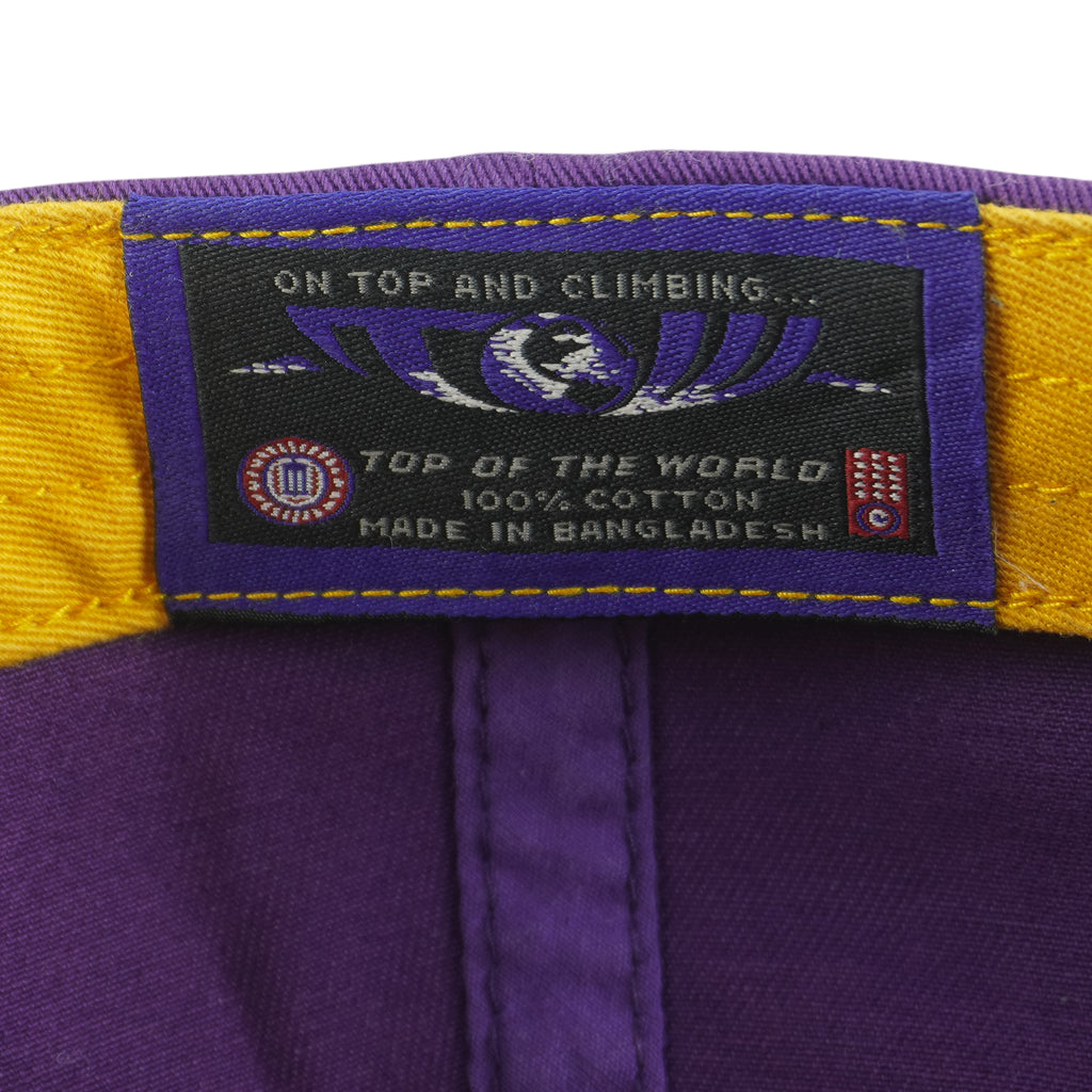 NCAA (TOW) - LSU Tigers Adjustable Hat 1990s OSFA Vintage retro Football College