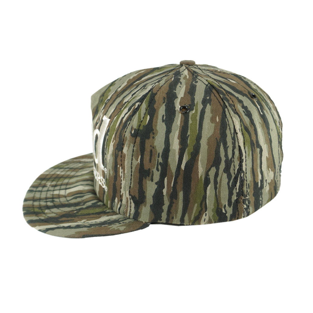 Budweiser - King of Beers Embroidered Camo Snapback Hat 1990s OSFA Vintage Retro
