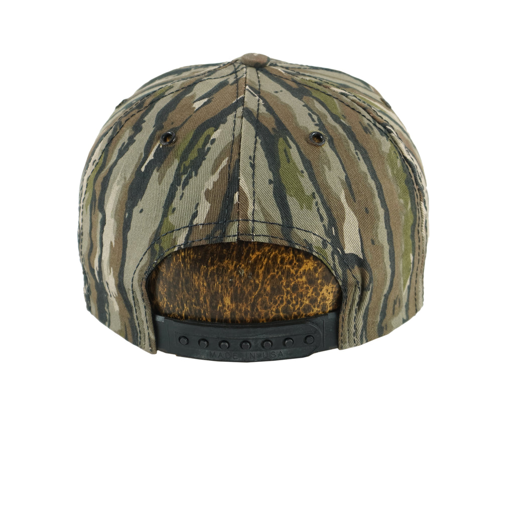 Budweiser - King of Beers Embroidered Camo Snapback Hat 1990s OSFA Vintage Retro