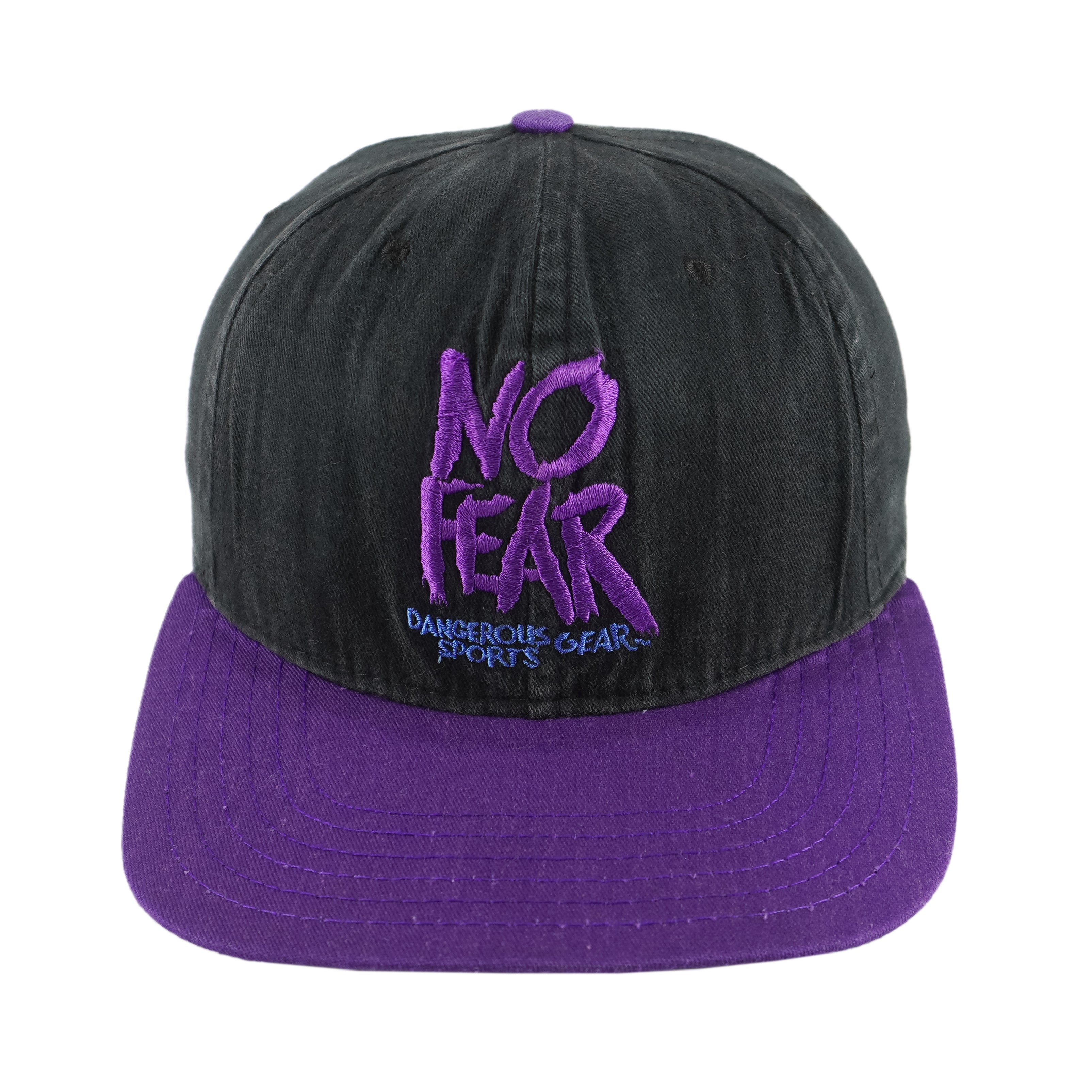 Vintage (No Fear) - Embroidered Snapback Hat 1990s OSFA Vintage Retro