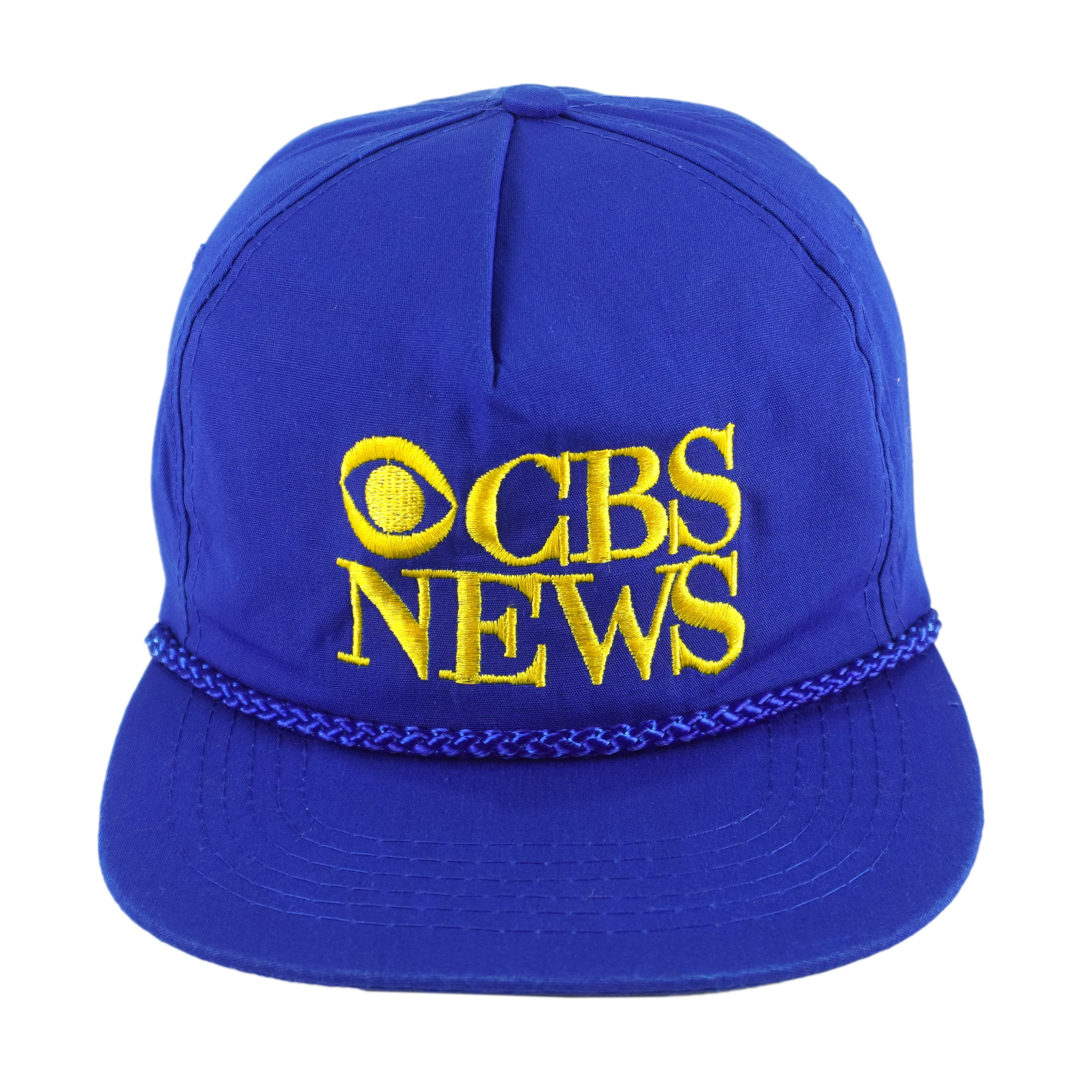 Vintage (Gold Medal) - CBS News Embroidered Snapback Hat 1990s OSFA Vintage Retro
