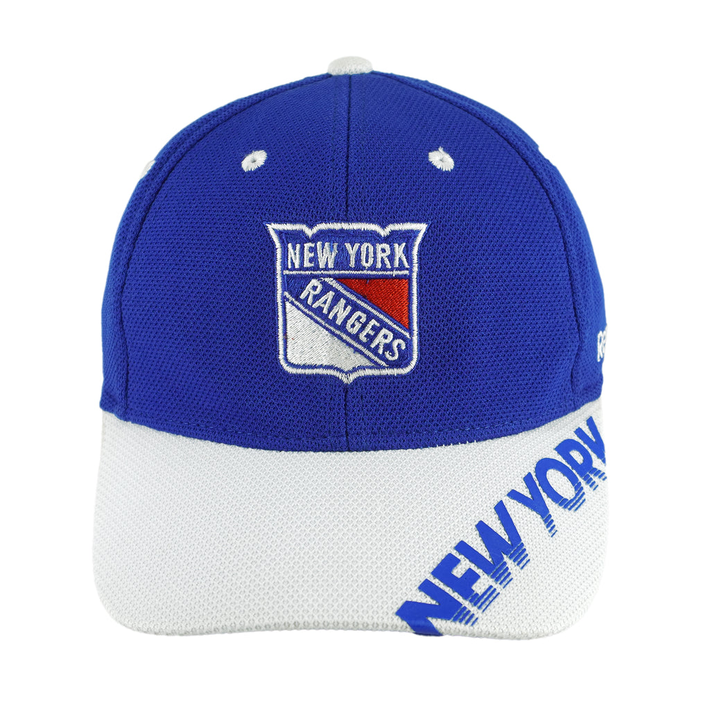 Reebok (NHL) - New York Rangers Center Ice Hat 1990s Fitted Vintage Retro Hockey