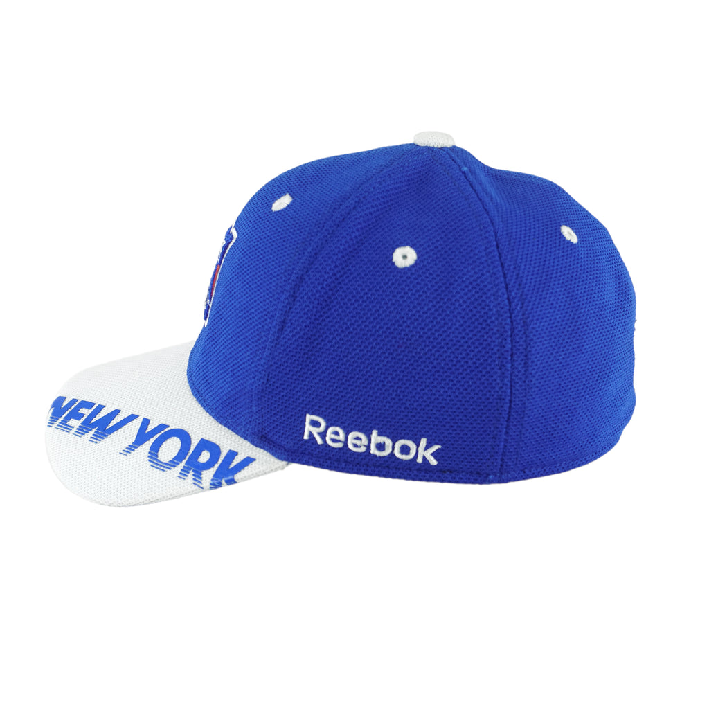 Reebok (NHL) - New York Rangers Center Ice Hat 1990s Fitted Vintage Retro Hockey